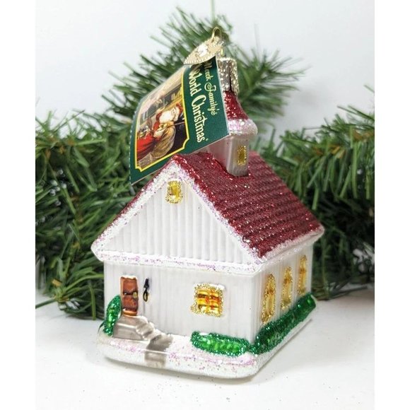The Country Church Retired Old World Christmas Ornament - Picture 5 of 5
